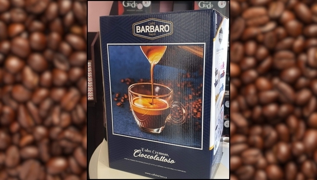 Caff Barbaro | Box da 60 capsule A Modo Mio miscela Blu dolce + 8 Cremine Magiche
